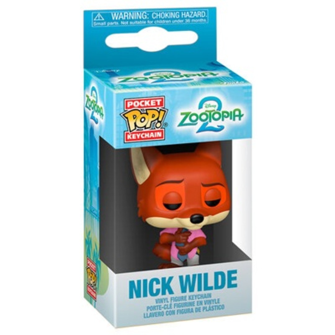 327e258f633eea1c6a3ee7de2c175a3c.jpg Pocket POP! Keychain Disney Zootopia 2 - Nick Wilde - Image 1