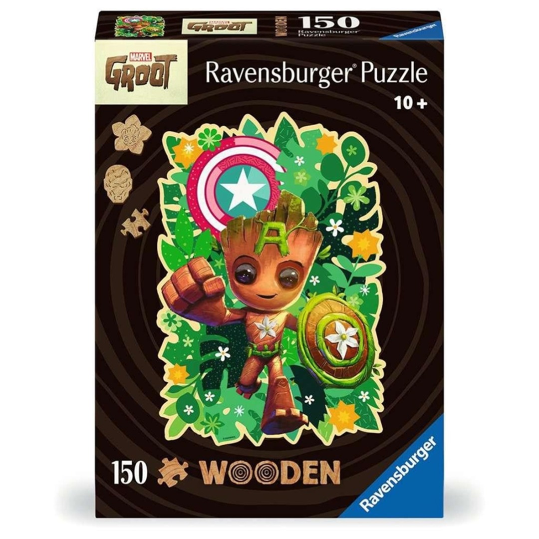 3287a07ced269c611b1cbe39236eb058.jpg Marvel Groot Wooden Puzzle 150 Pieces - Image 1