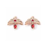 Harry Potter Rose Gold Fawkes Stud Earrings