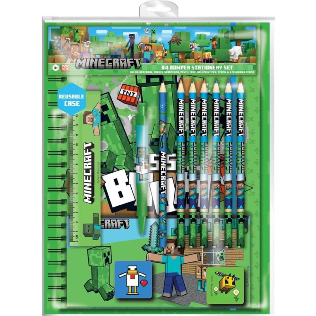 338eb77d70286122f11b24d324e6e8e2.jpg Minecraft Bumper Stationary Set - Image 1