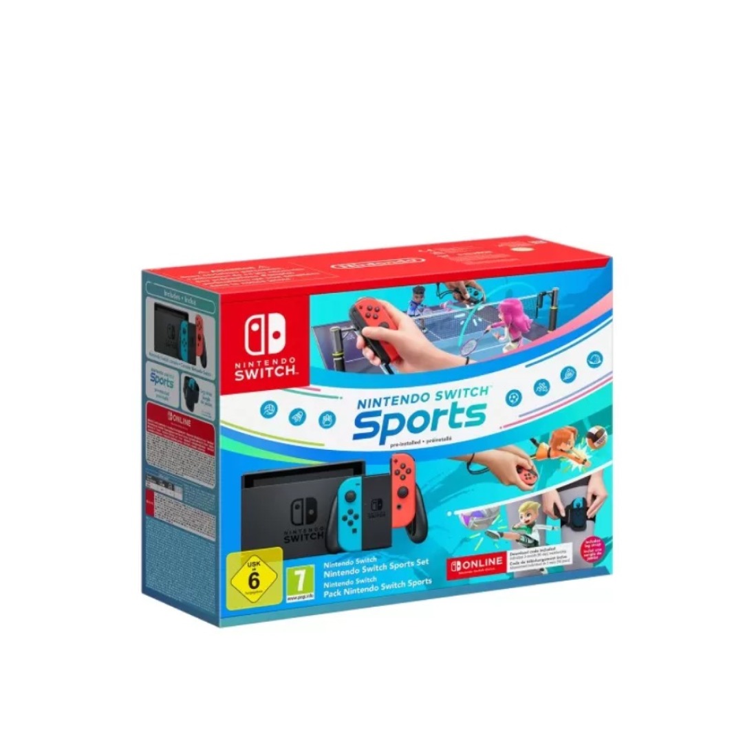 34e3f9a1a5b660e8e2ce5326d5428b35-1.jpg Nintendo Switch Console V2 - Blue/Red Sports Bundle - Image 1