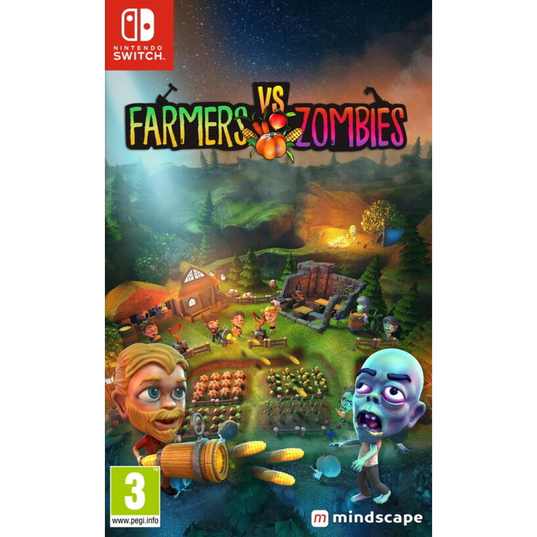 3590780a20aa9cc0b48f3921a4376f59.jpg Nintendo Switch Farmers vs. Zombies - Image 1