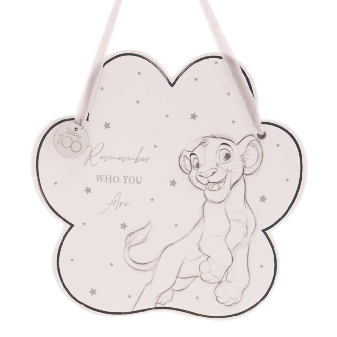 370e4ea686388a1d20ca787e3d6a3c92.jpg Disney The Lion King Simba Ceramic Decorative Plaque - Image 1