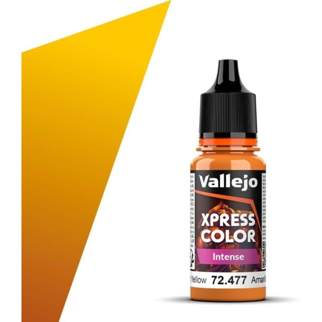 372e6354e40a9467f55da4a4c7c86de1.jpg Vallejo Xpress Color Intense Dreadnought Yellow 18ml - Image 1