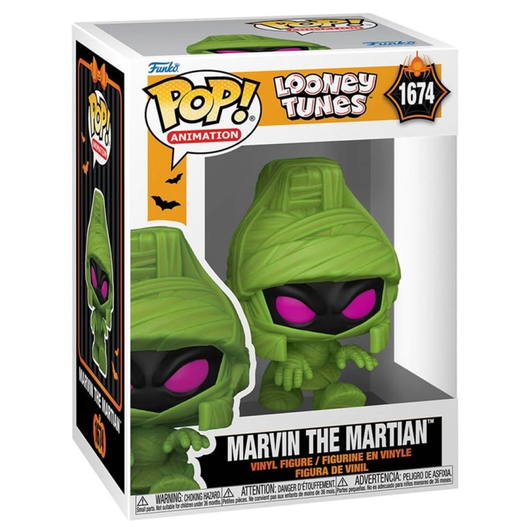 373e5a93b91abbf14ad4ce852d9b8166.jpg Funko POP! Looney Tunes N° 1674 - Marvin The Martian - Image 1