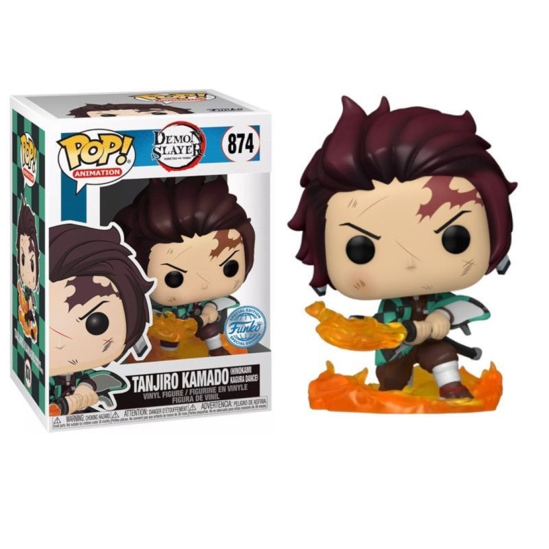 37729d476e8a76373c08be696f285f85.jpg Funko POP! Demon Slayer N° 874 - Tanjiro Kamado (Hinokami Kagura Dance) - Image 1