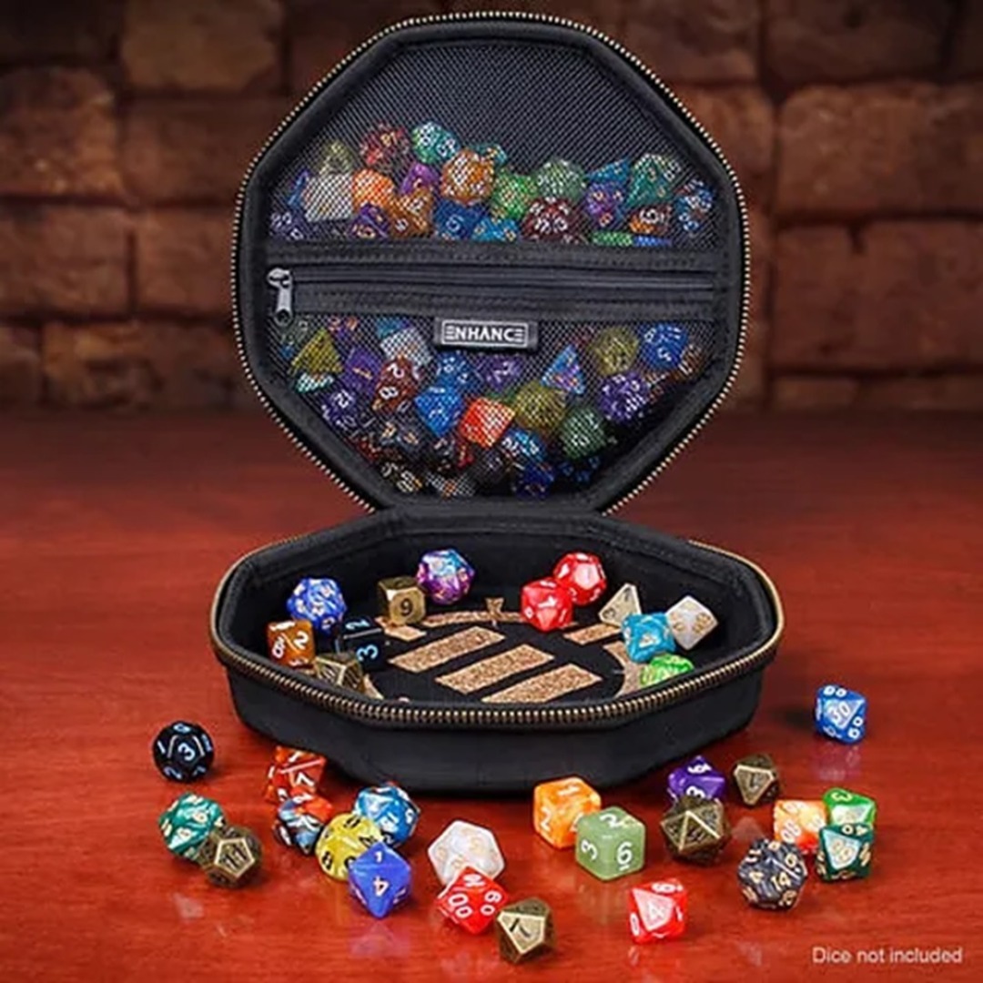 38744348eccc254b2d3852b5e8e6e9c9.jpg Enhance Dice Case & Rolling Tray (Black) - Image 1