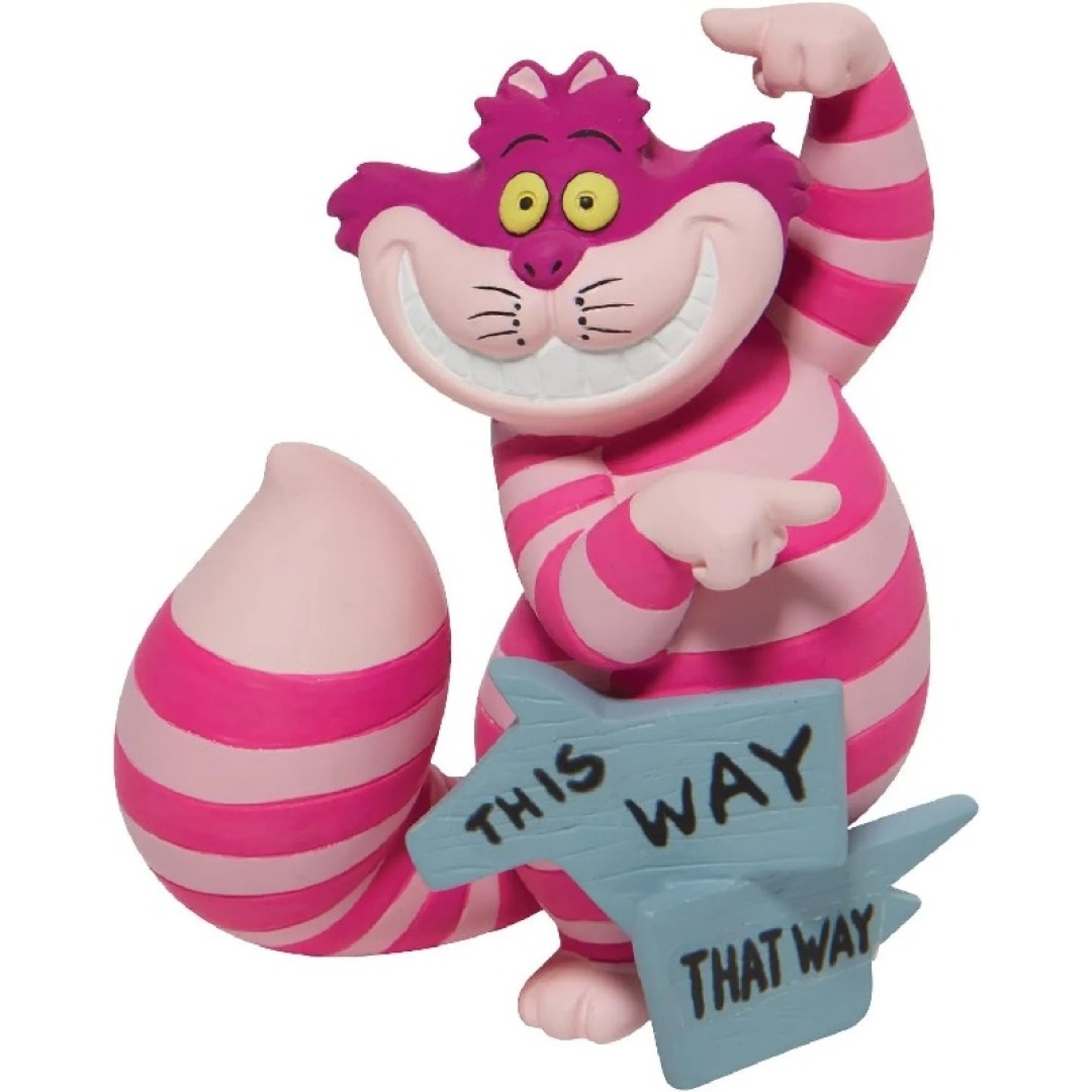 38cfa1219ed5aa10c9e26889de67b1df-1.jpg Disney Cheshire Cat ''This Way'' Mini Showcase Figurine - Image 1