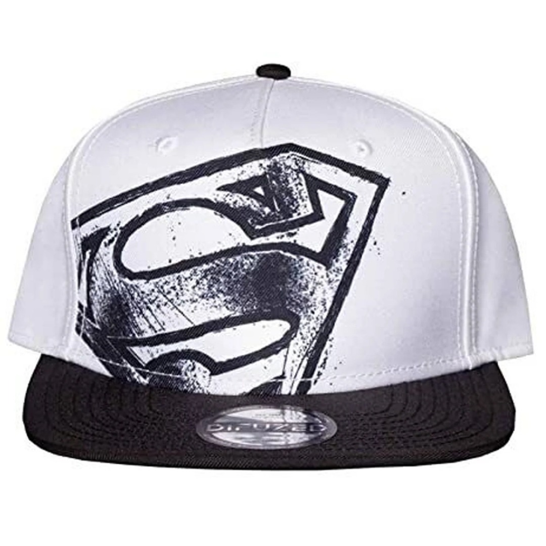 39461bdf961700071299d0e46a73fe59.jpg DC Superman White Cap - Image 1