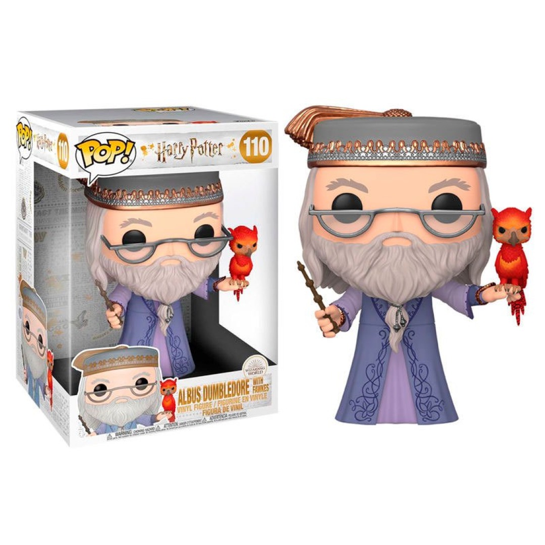 3c000e35f0dc8a5fdd7d8b5ee5f2c798.jpg Funko POP! Harry Potter N° 110 - Albus Dumbledore with Fawkes 10" - Image 1