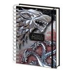 Game Of Thrones Stark & Targaryen Notebook A5