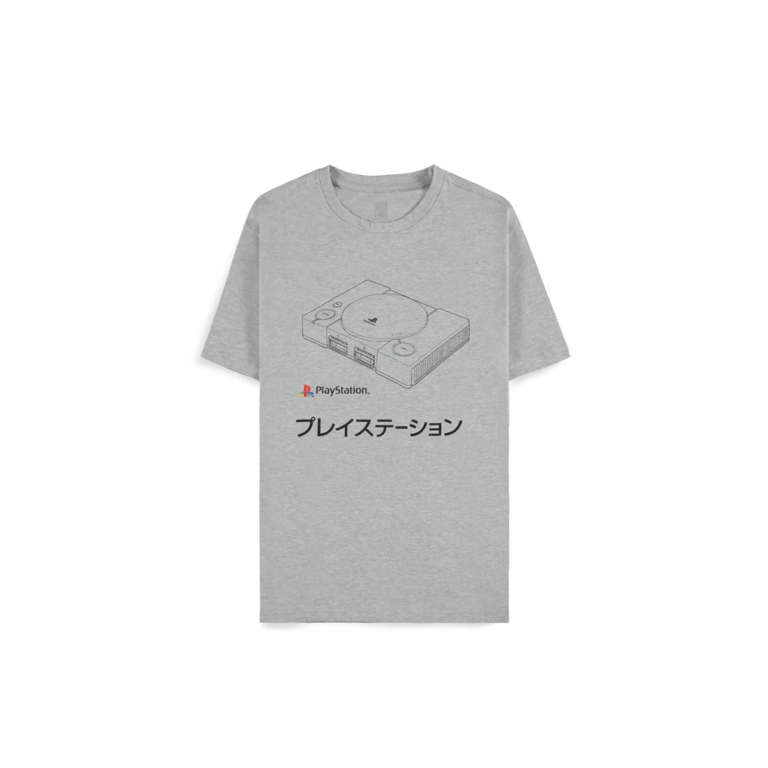 3c7589fbd1520599fefa05506db54944.jpg PlayStation Console Grey T-Shirt (XXL) - Image 1