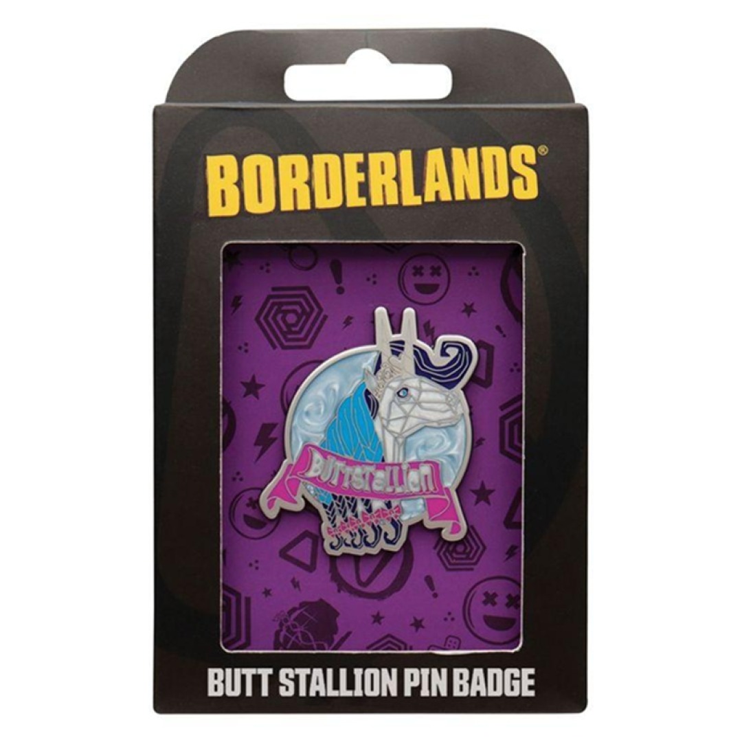 3c834e445cabc57f4120ba041483f071-1.jpg Borderlands Butt Stallion Limited Edition Pin - Image 1