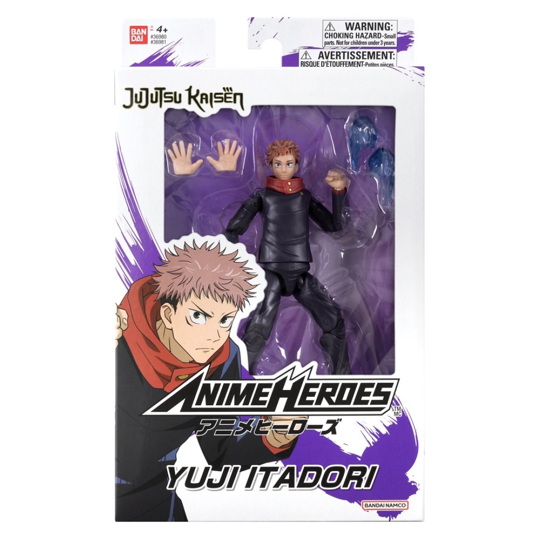 3ed5c89faf3791c9860fc6ab9f9aabdf.jpg Jujutsu Kaisen Itadori Yuji Anime Heroes Bandai Figure - Image 1