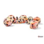 Chessex Festive Mega-Hedral Circus/Black Polyhedral 7-Die Set