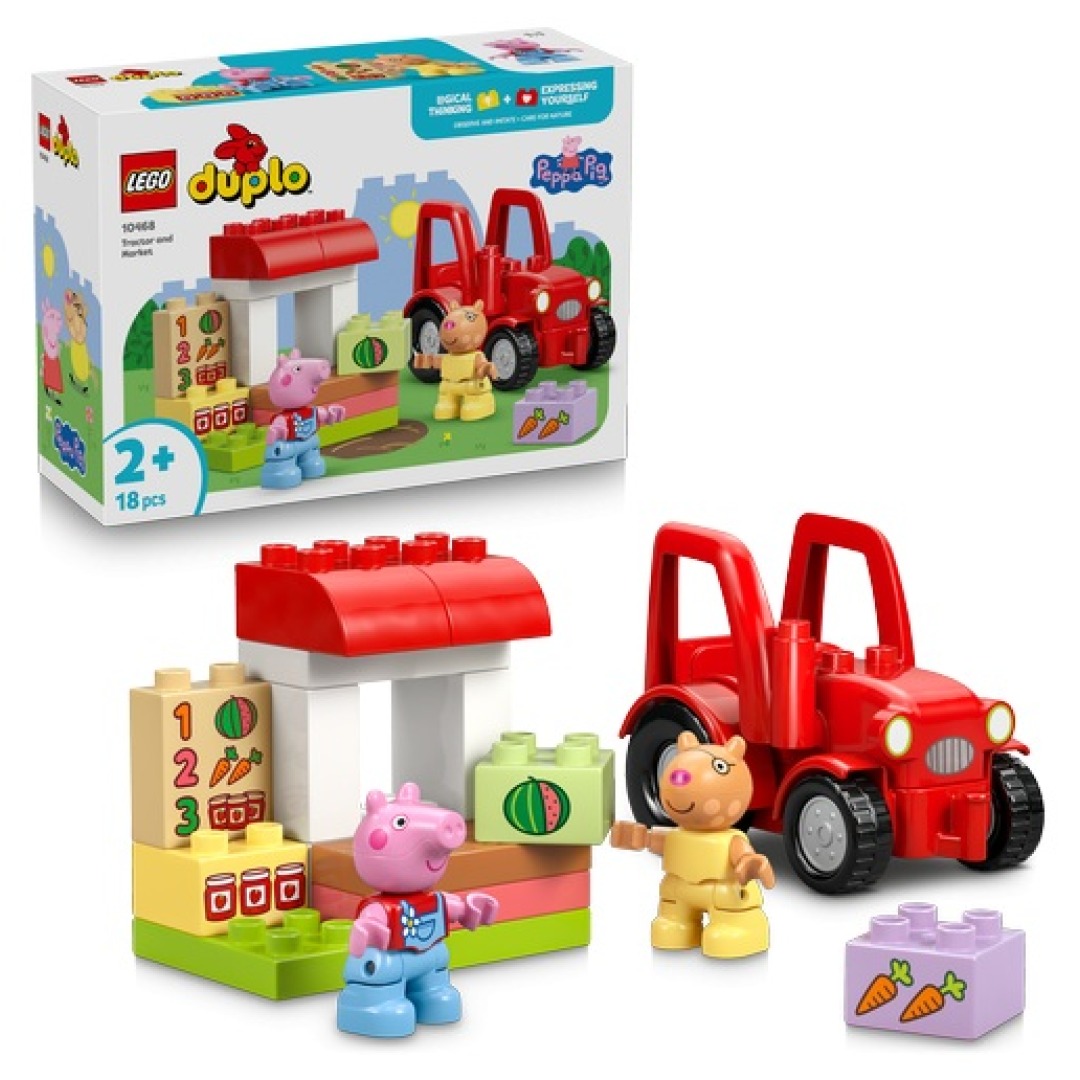 40a55eaa5b36673a958cd881984c1eb3.jpg LEGO Duplo 10468 Tractor and Market - Image 1