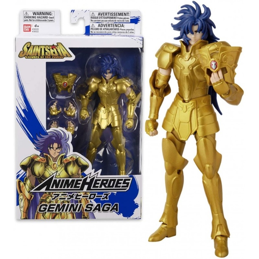 416aa6f1e262f053d2cd7028500b5bec.jpg Saint Seiya Gemini Seiya Anime Heroes Bandai Figure - Image 1