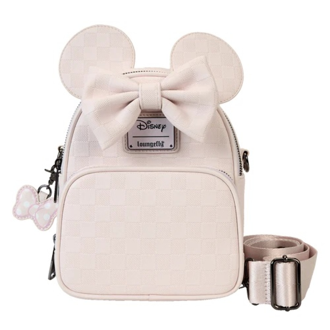 4224dacd0d4793f91db5d20a009ad166-1.jpg Disney Minnie "Ear Evergreen" Loungefly Crossbody Bag - Image 1