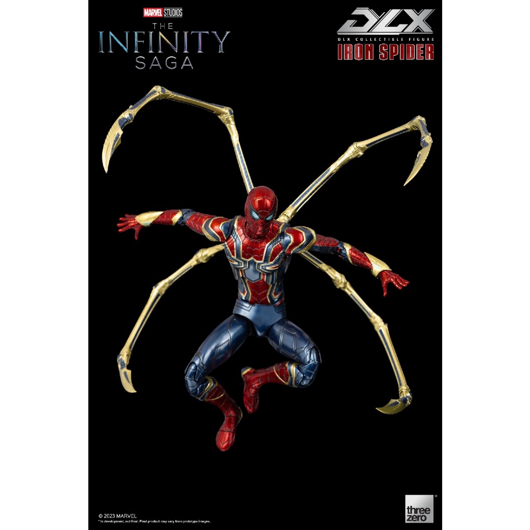 4244610b7284755e99310a56258d0da7.jpg Marvel The Infinity Saga Iron Spider-Man DLX Threezero Figure - Image 1