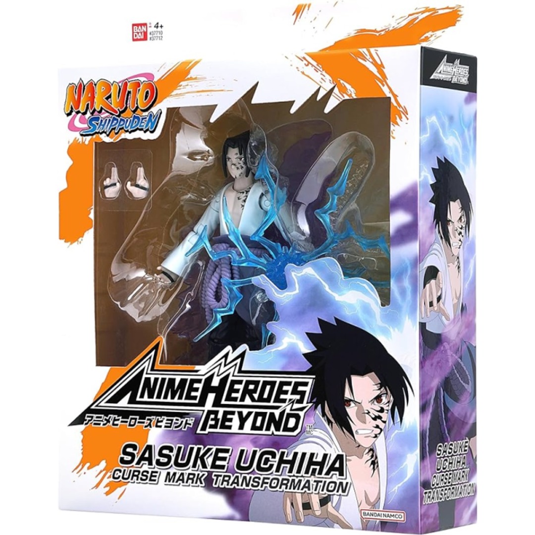 424b6b248816f71478a0fdf756998a20.jpg Naruto Shippuden Sasuke Uchiha Curse Mark Transformation Anime Heroes Beyond Bandai Figure - Image 1