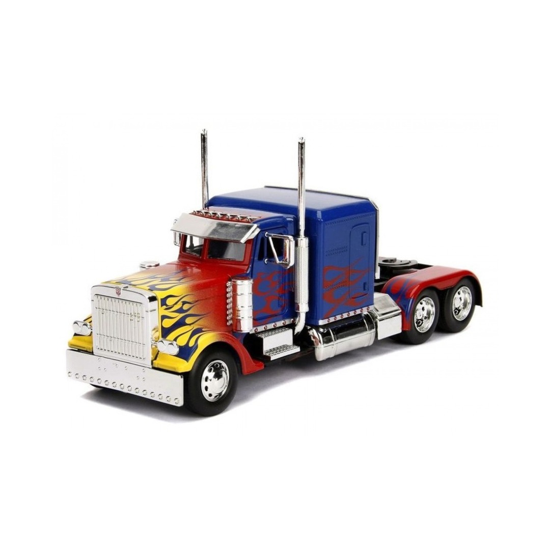447e2bfdc6af0f1efbd6039bbd668c27.jpg Transformers T1 Optimus Prime Metal Die Cast 1:24 - Image 1