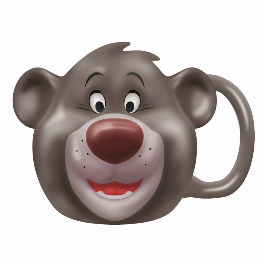 450c3372342d5adcd7d942cad8817be5.jpg Disney The Jungle Book Baloo Shaped Mug 400ml - Image 1