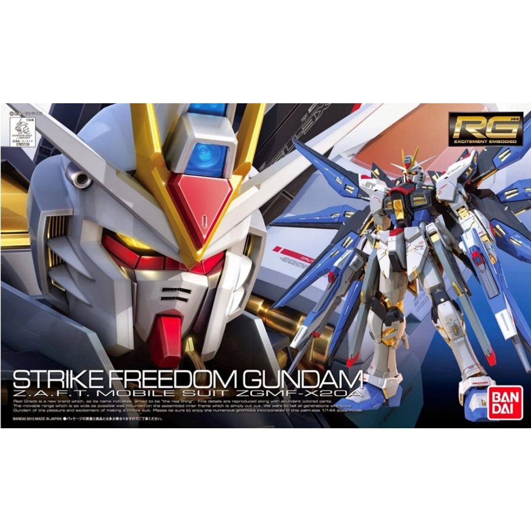 4546e17d06ed088882c29083de7bfe81.jpg Gundam ZGMF-X20A Strike Freedom Real Grade Bandai Model Kit - Image 1