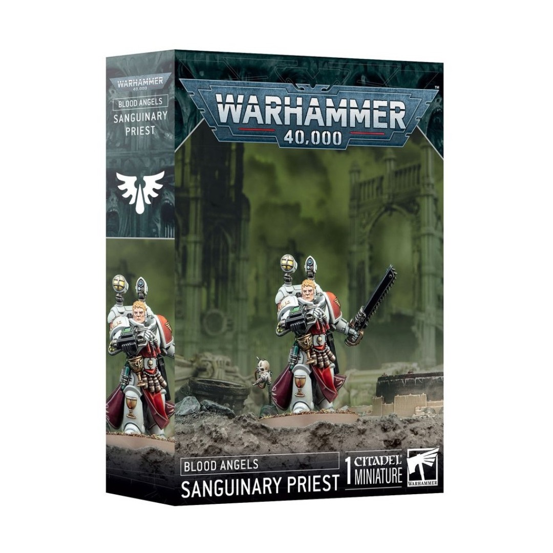45df0a90341af19c4e498ca909112c38-1.jpg Warhammer 40,000 Blood Angels Sanguinary Priest (41-48) - Image 1