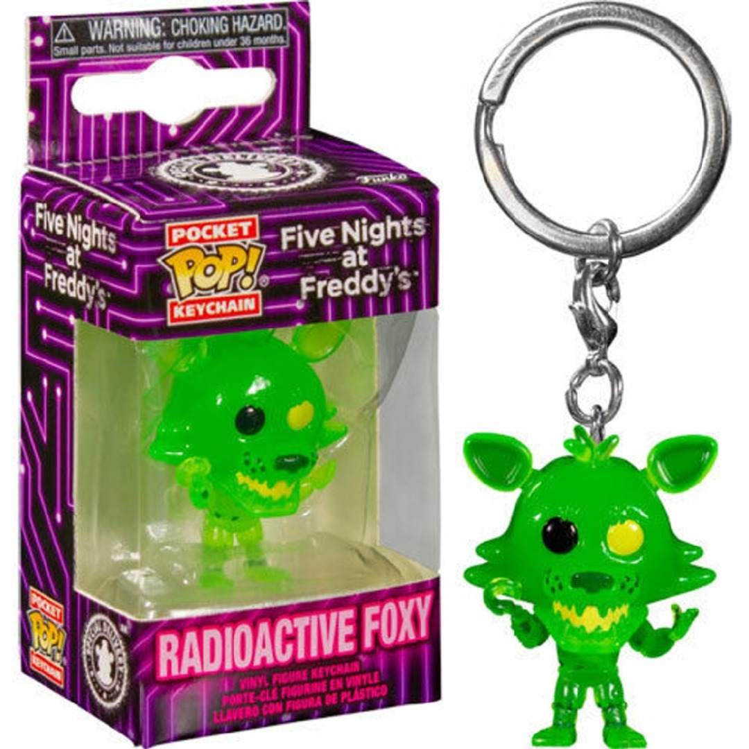 4648fbb6ca6c4a58d276006b8bda585f.jpg Pocket POP! Keychain Five Night At Freddy's - Radioactive Foxy - Image 1