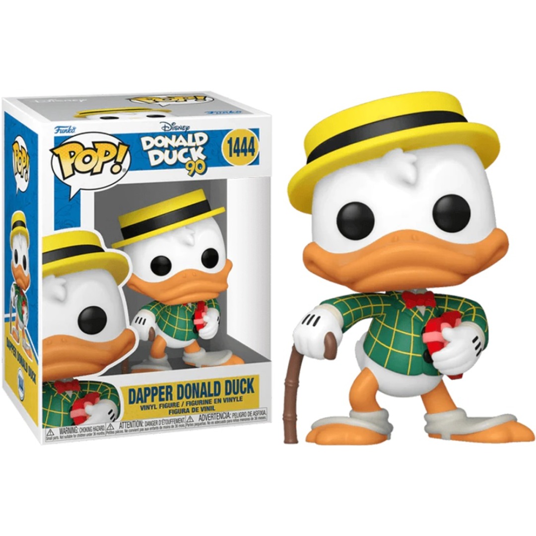 4696eccbf1df64fd3d25a31f11832741.jpg Funko POP! Disney Donald Duck 90th Anniversary N° 1444 - Dapper Donald Duck - Image 1