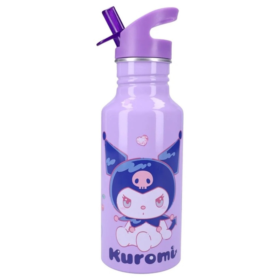 470452091469a49347ae385cedca95dc.jpg Kuromi Keep it Cool Metal Drink Bottle 500ml - Image 1