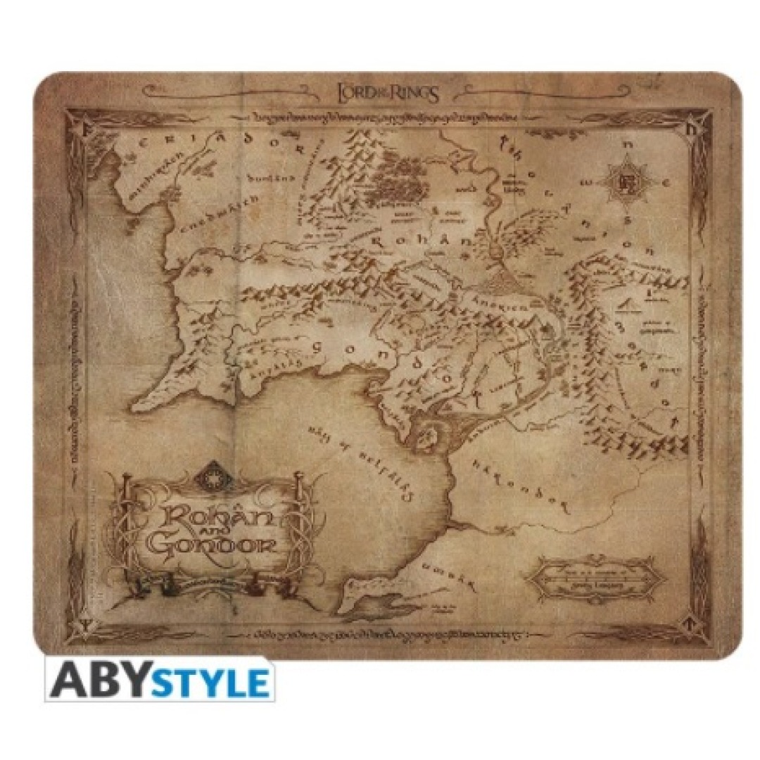 472dd271e7ffa6b5b6fff8ac312055e2-1.jpg Lord Of The Rings Rohan & Gondor Mouse Pad 23.5x19.5cm - Image 1