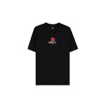 PlayStation Logo & Console Black T-Shirt (L)