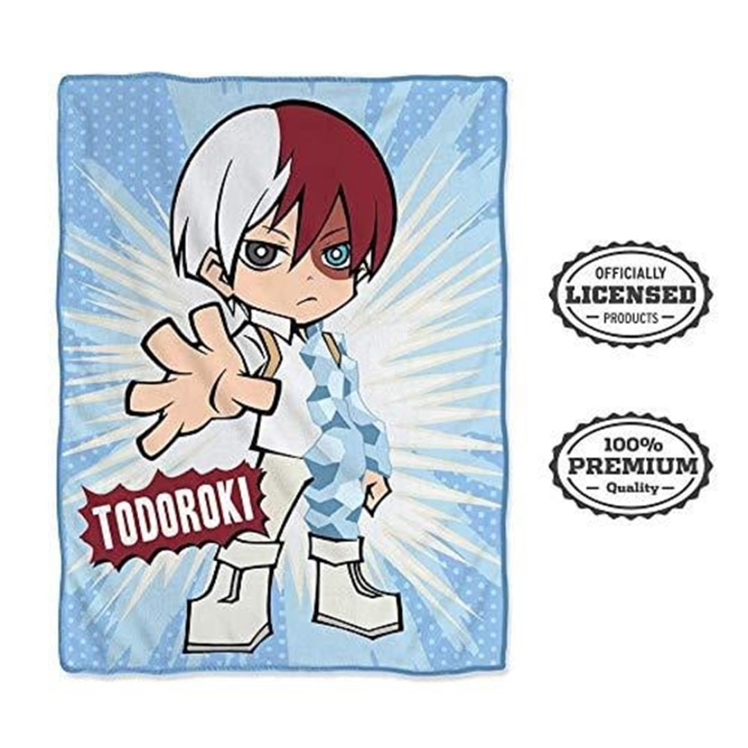 476a25ce14d1b94d312724b2ea359948-1.jpg My Hero Academia Todoroki Blanket 114x152cm - Image 1