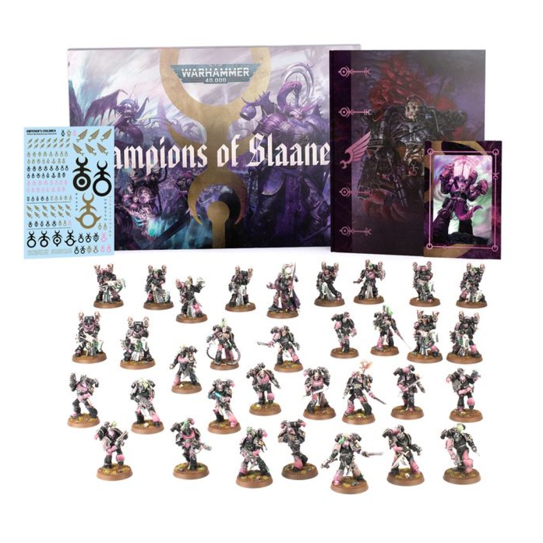 4877dddc2efc51dd966c139af703e3de-1.jpg Warhammer 40,000 Emperor’s Children Champions of Slaanesh Army Box Set (37-04) - Image 1