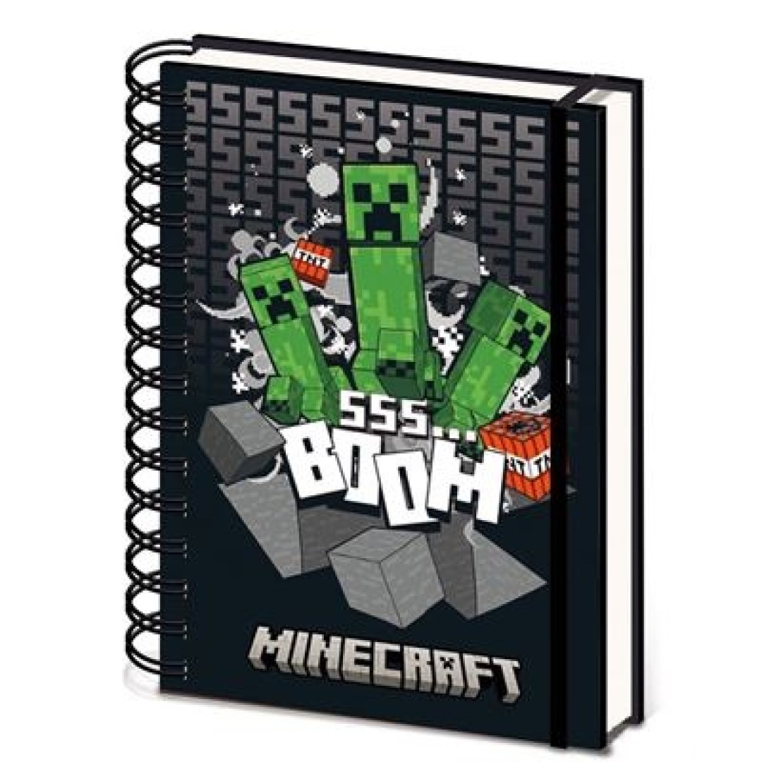 494a40c12228d60b0134a99fcc56de62.jpg Minecraft Lenticular Notebook A5 - Image 1