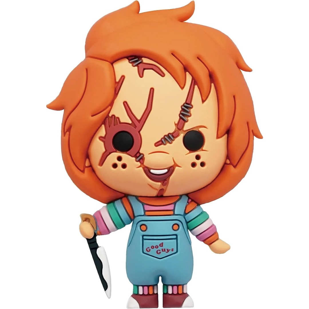 4993d0f884d66a1490412a6ab76b0317.jpg Chucky 3D Foam Collectible Magnet - Image 1