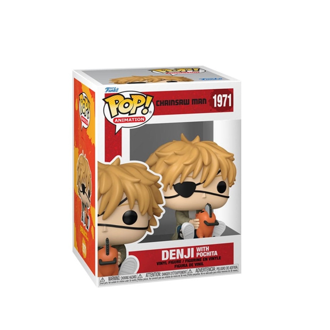 4b00821ba907be688a36a03643182e74.jpg Funko POP! Chainsaw Man N° 1971 - Denji With Pochita - Image 1