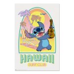 Disney Stitch Hawaii Surf Club Poster 61x91cm