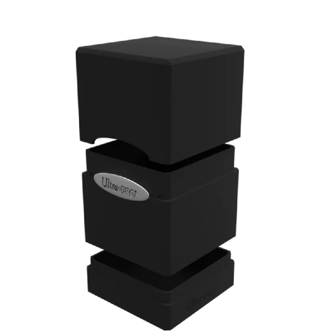 4bba52c6809349f54d4441261296939f-1.jpg Ultra Pro Deck Box Satin Tower Black - Image 1