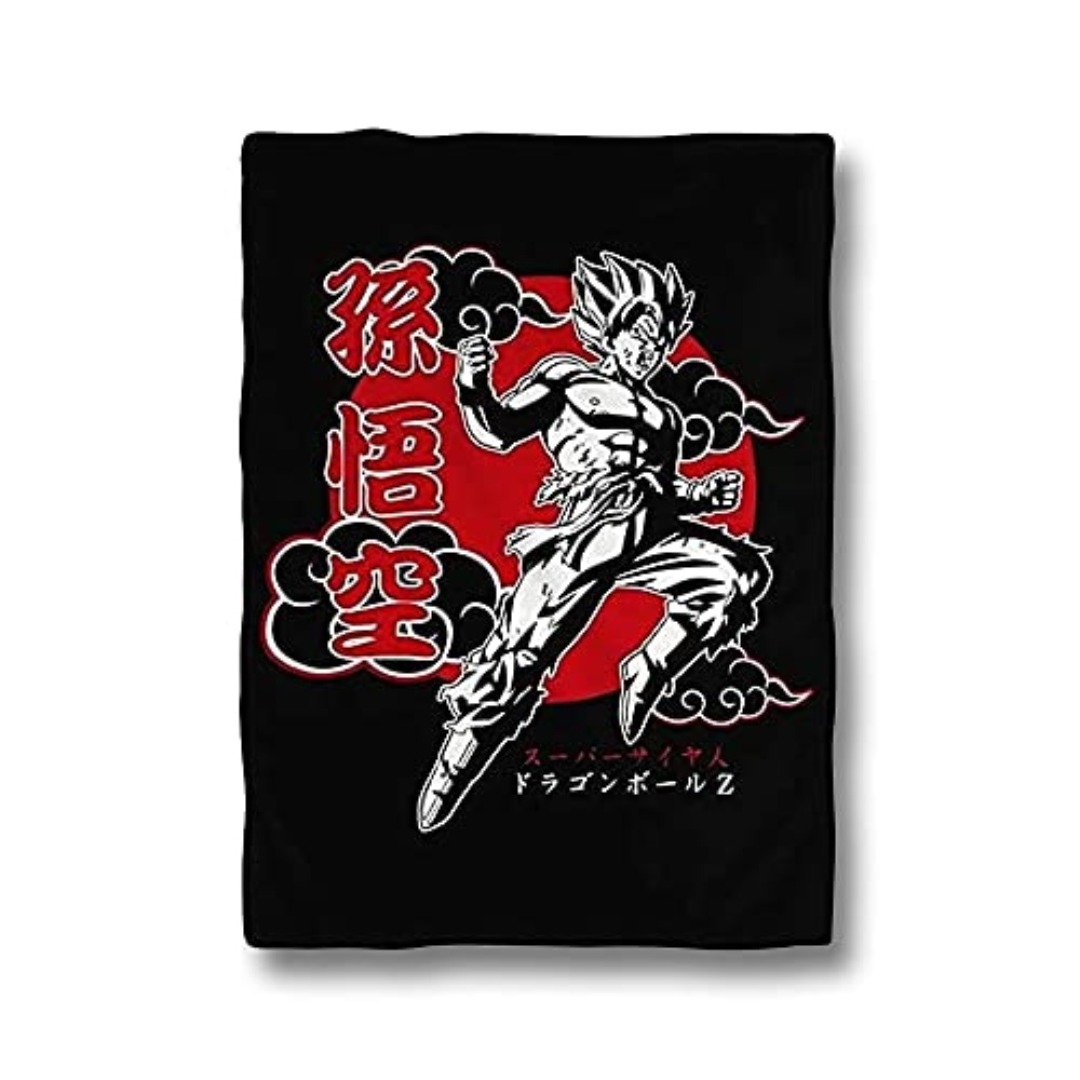 4c30e7819dd353b2eeb26a257b8c8739-1.jpg Dragon Ball Z Goku Blanket 114x152cm - Image 1