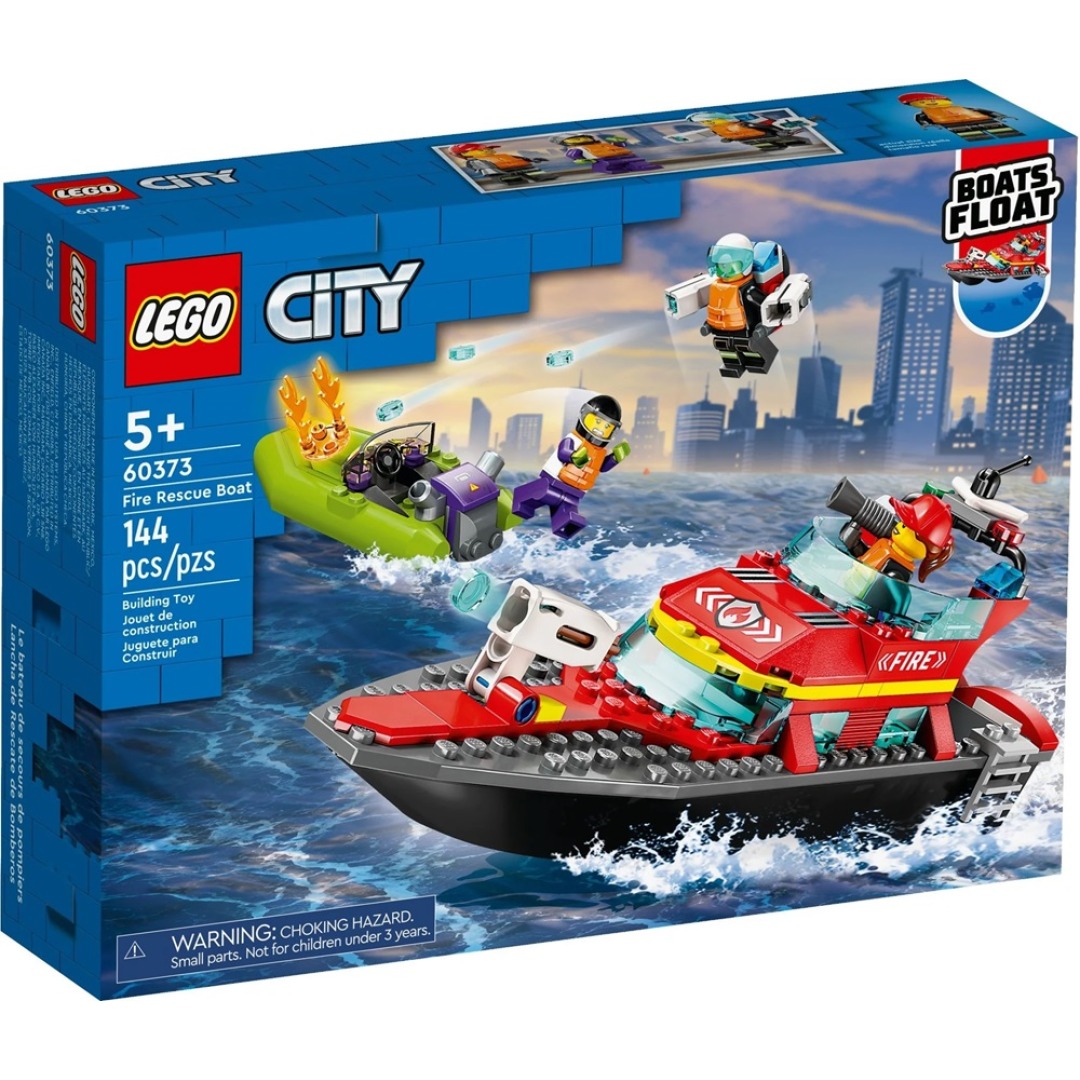 4c35c10e2b0e82569ec77f9b4020cca9.jpg LEGO City 60373 Fire Rescue Boat - Image 1
