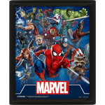 Marvel Lenticular 3D Poster In Black Frame