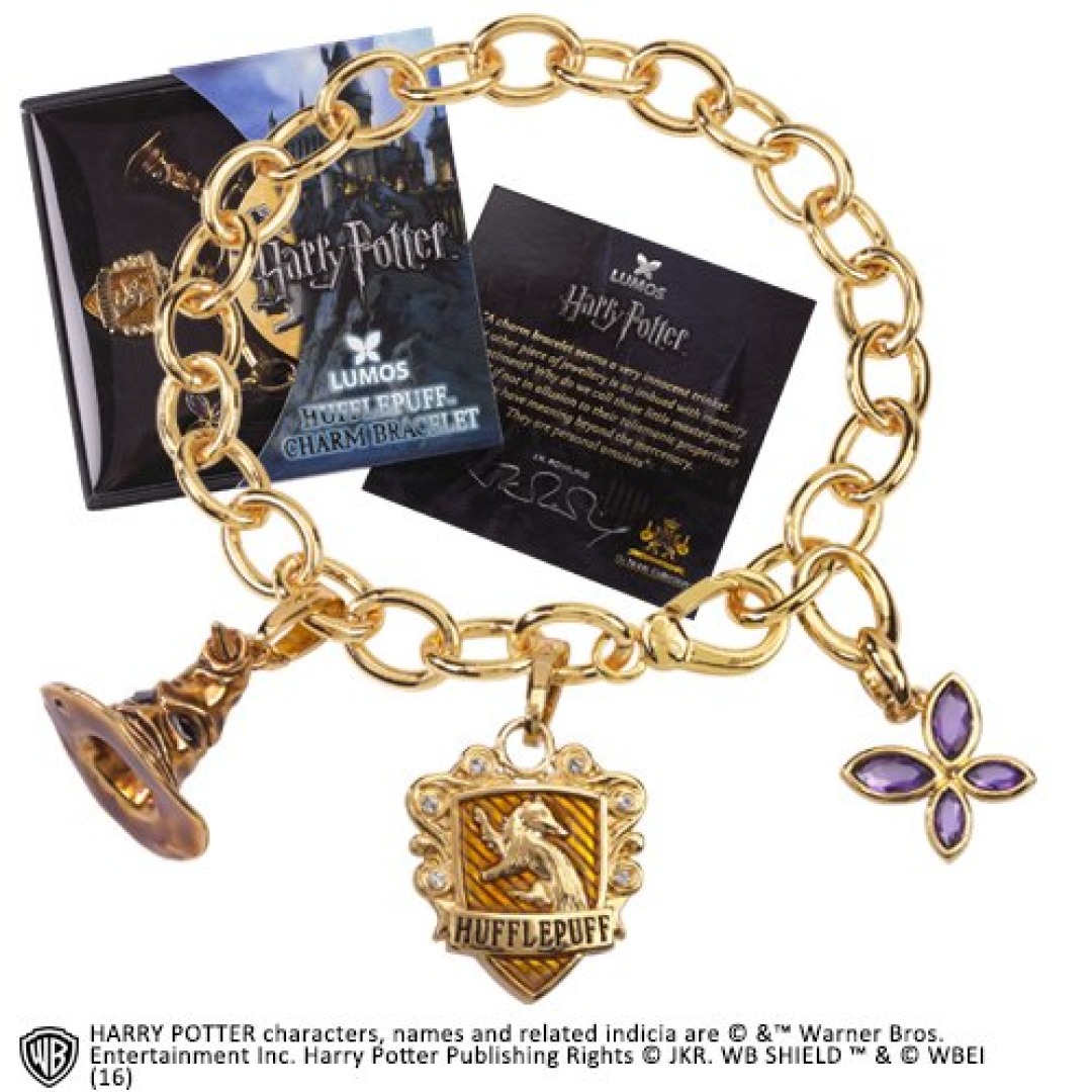 4dfa5216d213956344d82b770063fc91-1.jpg Harry Potter Hufflepuff Lumos Charm Bracelet - Image 1