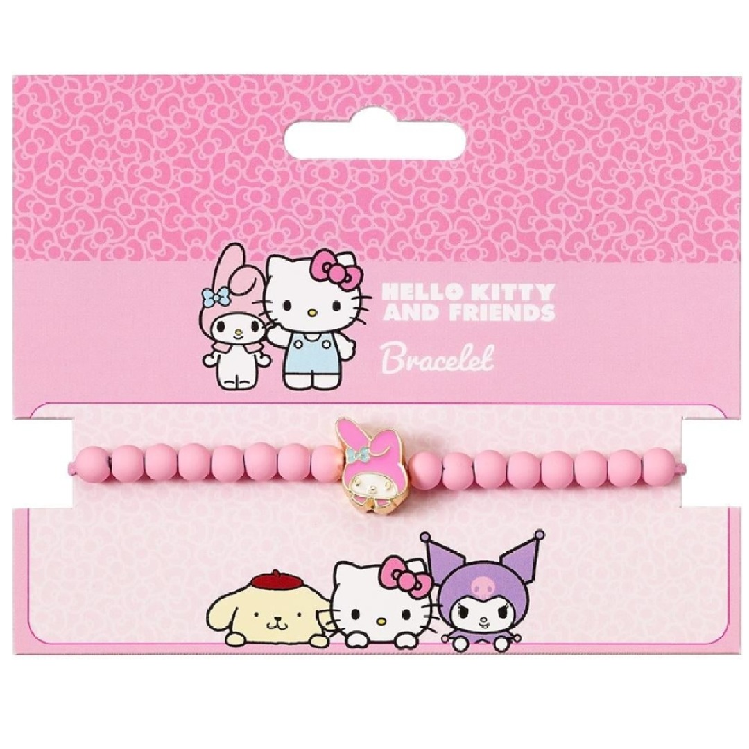 4f86a88c87f29c55b4cb25be20edc7e4.jpg My Melody Pink Bead Bracelet - Image 1