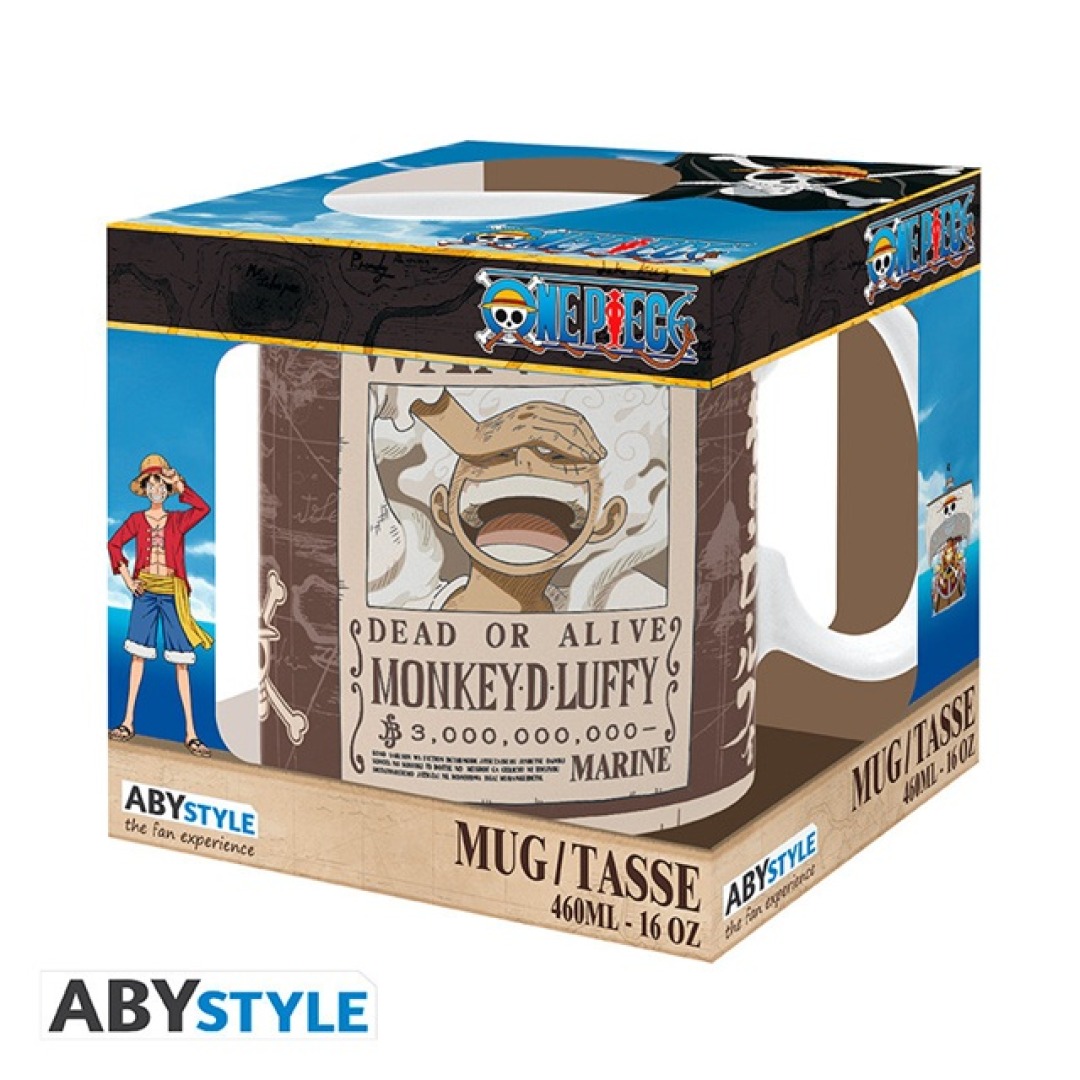 4ffc1adf4400a6fe863a2eb81ef0d5d4.jpg One Piece Wanted Luffy Mug 460ml - Image 1