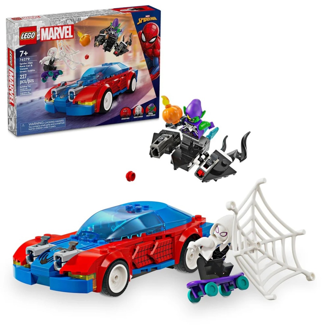 516ad048ec5b0c21ac8ab6832224d9a9.jpg LEGO Marvel 76279 Spider-Man Race Car & Venom Green Goblin - Image 1