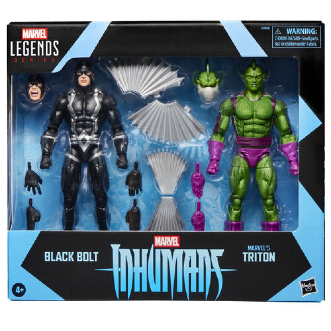 5192b3e01f3797fc83411ab21faef163-1.jpg Marvel Inhumans Black Bolt & Triton Legend Series Hasbro Figure - Image 1