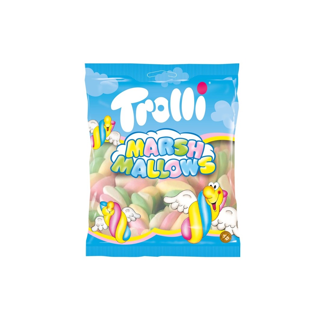 525356e6e94670d115999ad3d57867b0.jpg Trolli Marsh Mallows 175g - Image 1