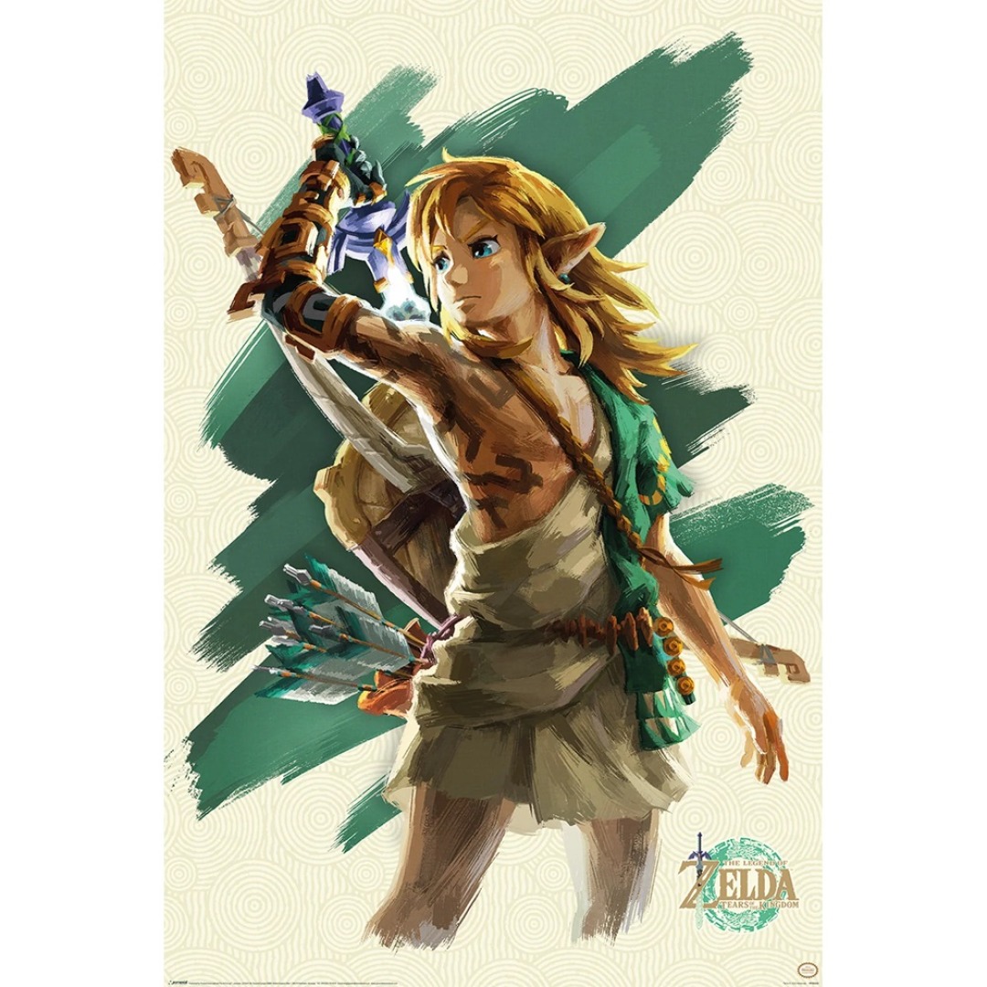 5367cf544107cda5add8654954eab214.jpg The Legend Of Zelda Tears Of The Kingdom Link Unleashed Poster 61x91 cm - Image 1